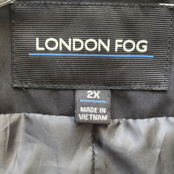 London Fog Black Coat Woman’s 2X - Picture 2 of 9